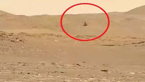 मंगळ ग्रहावर कसरती दाखवत आहे ‘इंजिन्युटी’ हेलिकॉप्टर!