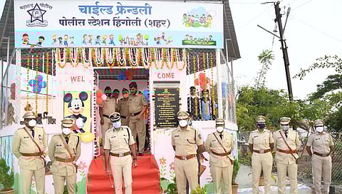 Child Friendly Police Station : हिंगोली पोलीसांनी उभारलं चाईल्ड फ्रेंडली पोलीस स्टेशन