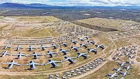 तब्बल २६०० एकर जमिनीवर ‘हे’ आहे विमानांचे कब्रस्तान!