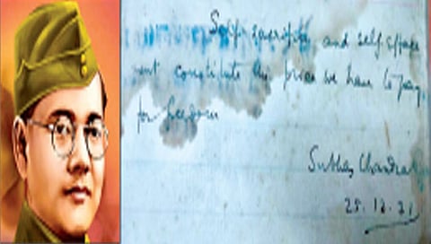 देश स्वातंत्र्यासाठी सर्वस्व त्याग केले पाहिजे!