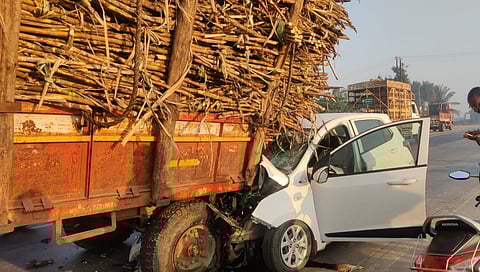 नगर : काष्टीत कार-ट्रॕक्टरच्या धडकेत ‘आरपीएफ’ जवान ठार