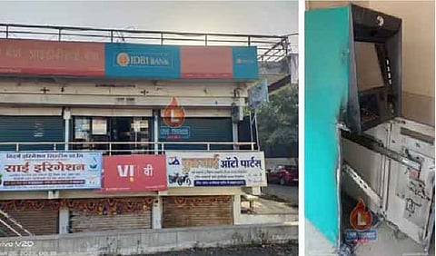 गॅस कटरने एटीएम फोडून 12 लाखांची रोकड केली लंपास ; चोरटे सीसीटीव्हीत कैद
