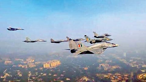 परेडचा नजारा पहिल्यांदाच हवाई दलाच्या कॉकपिटमधून