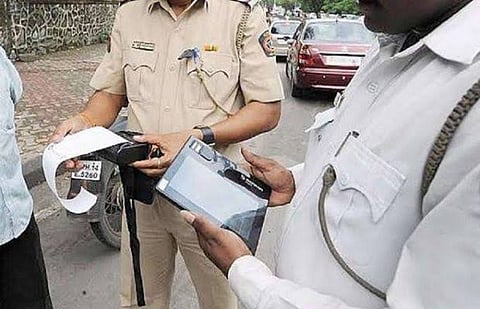 Traffic challan