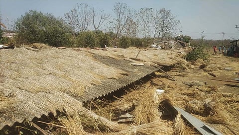 कसारा : अचानक आलेल्या वाऱ्याने पोल्ट्री फार्म जमीनदोस्त; तब्बल ६ लाखांचे नुकसान