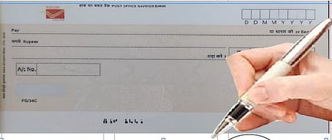 If you sign in Marathi, you will not get a check book!