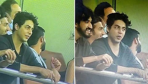 मॅच केकेआरने जिंकली, पण चर्चा आर्यन खानसोबत दिसलेल्या सुंदर तरुणीची! (photos)