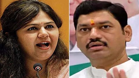 पंकजा मुंडे यांची धनंजय मुंडेंवर टीका; म्हणाल्या, ‘चुकून झालेला विजय महागात पडणार’