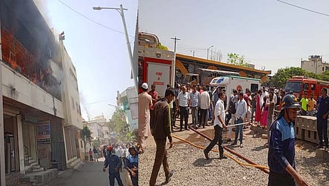 पिंपरी : काळेवाडी फाट्यावर फर्निचर दुकानाला भीषण आग