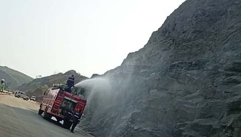 राष्ट्रीय महामार्गावरील दरडीसंदर्भात लार्सन टुब्रो तातडीची कार्यवाही!