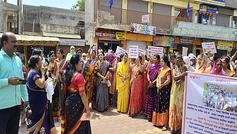 लासलगावी महिलांचा हंडा मोर्चा,www.pudhari.news