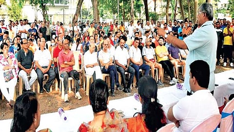 कोल्हापूर : काळम्मावाडी थेट पाईपलाईनचे पाणी अंघोळीसाठी नाही, पिण्यासाठी