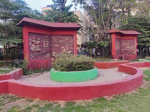 Sakarteya Chhatrapati Sambhaji Maharaj Srishti in Pimpri village