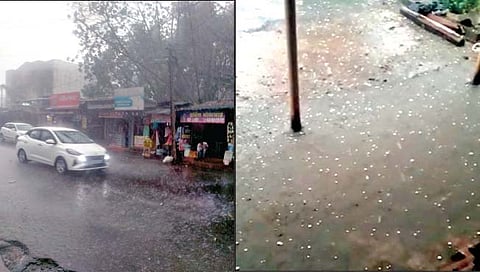 चिपळुणात धुळीच्या तुफानासह अवकाळी पाऊस