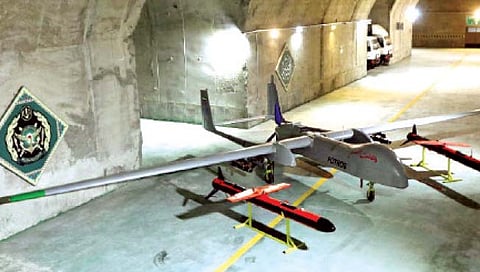 इराणच्या भूमिगत तळात 100 ड्रोन्स