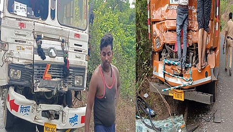 रायगड : कशेडी घाटात आयशर टेम्पो – कंटेनरची समोरासमोर धडक; एक जण किरकोळ जखमी