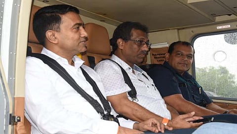 पणजी : पर्यटकांसाठी हेलिकॉप्टर सेवेचा प्रारंभ