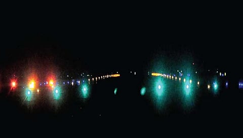 कोल्हापुर : नाईट लँडिंगसाठी पाहणी