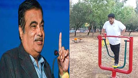 Union Minister Nitin Gadkari & Ujjain MP Anil Firojiya 