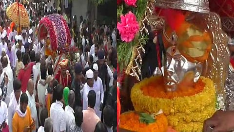 शेगाव : गजानन महाराजांच्या पालखीचे पंढरीकडे प्रस्थान