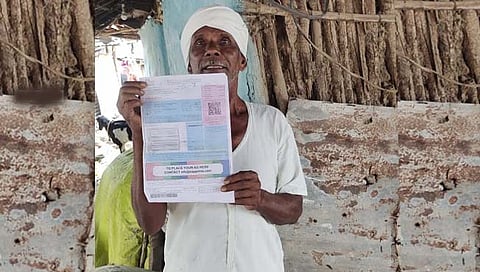 चंद्रपूर : बळीराजाला विजबिलाचा झटका, कुडाच्या घरात आले तब्बल १ लाखाचे वीजबिल