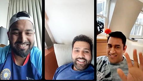 ऋषभ पंत बोलत असतानाच धोनीने पत्नी साक्षीकडून हिसकावून घेतला फोन