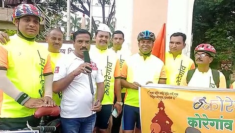 कोरेगावातून आषाढी सायकलवारी पंढरपूर कडे रवाना