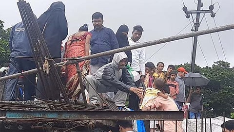 रायगड : सुधागड येथे आंबा, सरस्वती नद्यांना महापूर