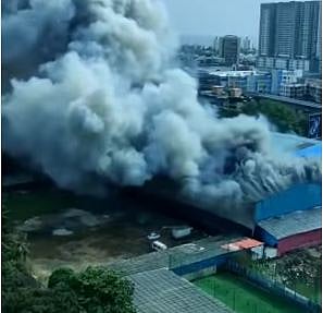 रणबीर-श्रद्धाच्या चित्रपटाच्या सेटवर आग