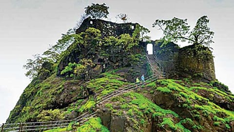 पनवेल : कर्नाळा किल्ला ढासळतोय!