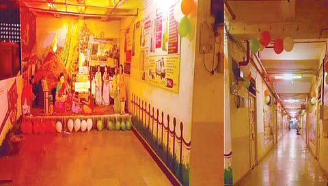 कोल्हापूर : जिल्हा परिषदेचे विभाग विद्युत रोषणाईने उजळले