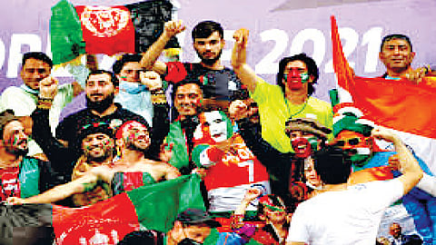 Asia Cup 2022 : ही दोस्ती तुटायची नाय… भारतीय-अफगाणी प्रेक्षकांचा दोस्ताना