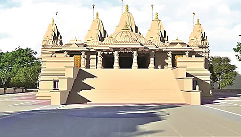 नाशिक : गुलाबी पाषाणातील स्वामीनारायण मंदिरात 23 पासून प्राणप्रतिष्ठा महोत्सव