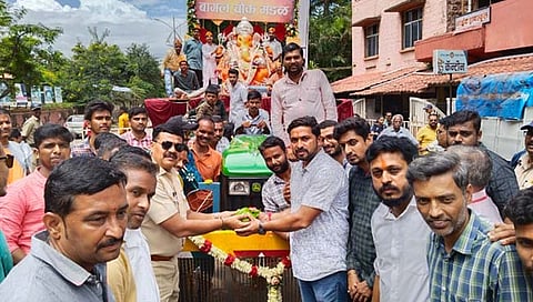 कोल्हापूर : उमा टॉकीज-हॉकी स्टेडियम ते देवकर पाणंद समांतर मार्गावरील विसर्जन मिरवणुकीला प्रतिसाद