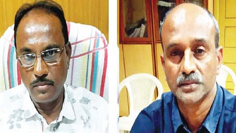 बेळगाव : उद्यमबागमधून दोन अधिकार्‍यांना  लाच घेताना रंगेहाथ अटक