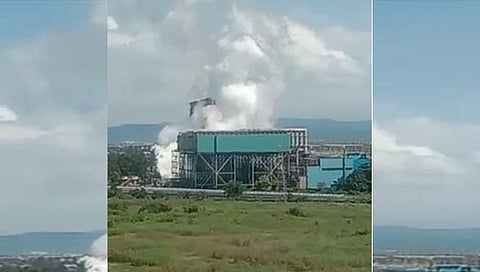 वायू विद्युत निर्मिती केंद्रात स्फोट