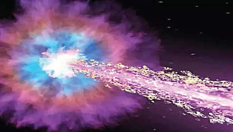 1.9 अब्ज वर्षांपूर्वीच्या अवकाशीय स्फोटाचे आता झाले दर्शन!