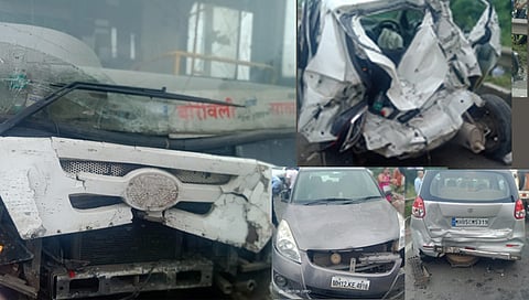 पिंपरी : ब्रेक फेल झालेल्या शिवशाही बसची सात वाहनांना धडक; नऊजण जखमी