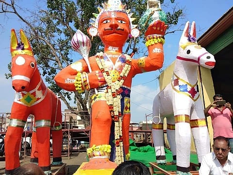 हिंगोलीच्या दसरा महोत्सवाला १६८ वर्षांची परंपरा; उद्या होणार ५१ फुटी रावणाचे दहन (Video)