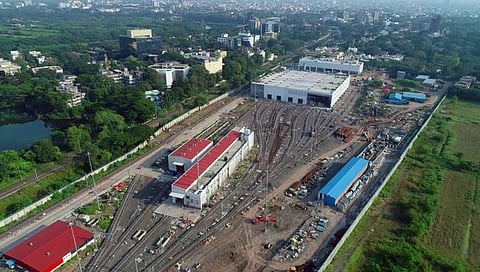 रेंज हिल कार डेपो ते रेंज हिल स्टेशन दरम्यान मेट्रो ट्रेनची यशस्वी चाचणी