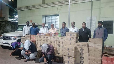 सांगली : लिंब येथे पाच लाखांची दारू जप्त