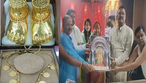 Tulja Bhavani : तुळजाभवानीमातेला ७५ तोळे सोने केले अर्पण; आ. प्रताप सरनाईकांनी सहकुटुंब फेडला नवस