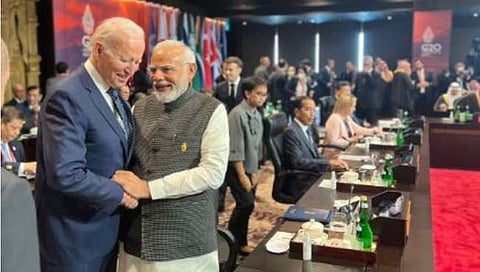 G20 summit | पंतप्रधान नरेंद्र मोदी आणि अमेरिकेचे राष्ट्राध्यक्ष ज्यो बायडेन यांची ‘जी- २०’ शिखर परिषदेत भेट