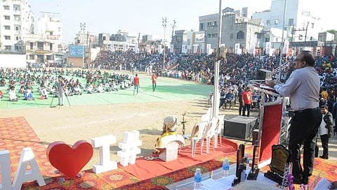 नागपूर : राष्ट्रीय गणित दिनानिमित्त ८ हजार विद्यार्थ्यांचे सामूहिक पाढे वाचन