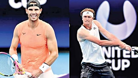 United Cup Tennis : राफेल नदाल, अलेक्झांडर झ्वेरेव्ह यांना पराभवाचा धक्का