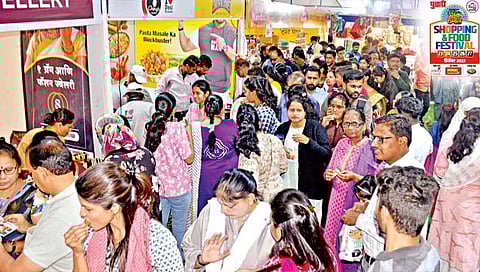 कोल्हापूर : अलोट गर्दीच्या साक्षीने ‘पुढारी शॉपिंग अँड फूड फेस्टिव्हल’ची सांगता