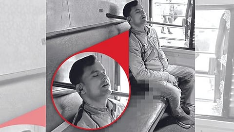 रेल्वे रूळातून उसळली पहार, अन् प्रवाशाच्या मानेतून आरपार