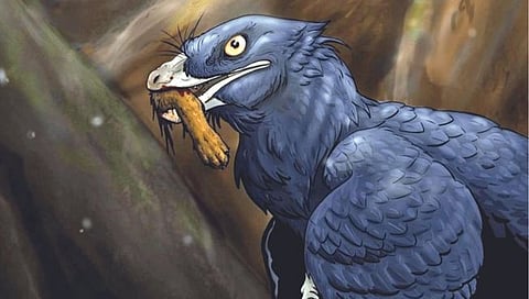 सस्तन प्राण्याला भक्ष्य बनवणारा डायनासोर