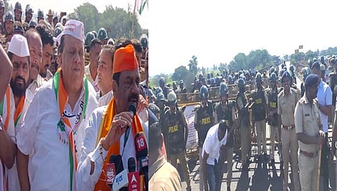 महाराष्‍ट्रातील नेत्‍यांची अडवणूक  