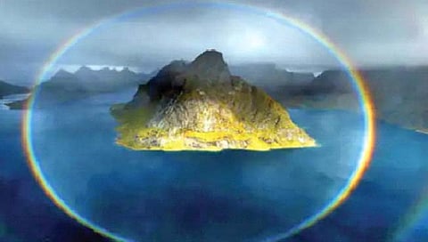 पूर्ण वर्तुळाकार इंद्रधनुष्य!